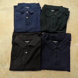 4 Pack Old Navy Men's Polo Shirts - Size Large